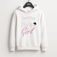 Certified Horse Girl - Horses Kids Hoodie