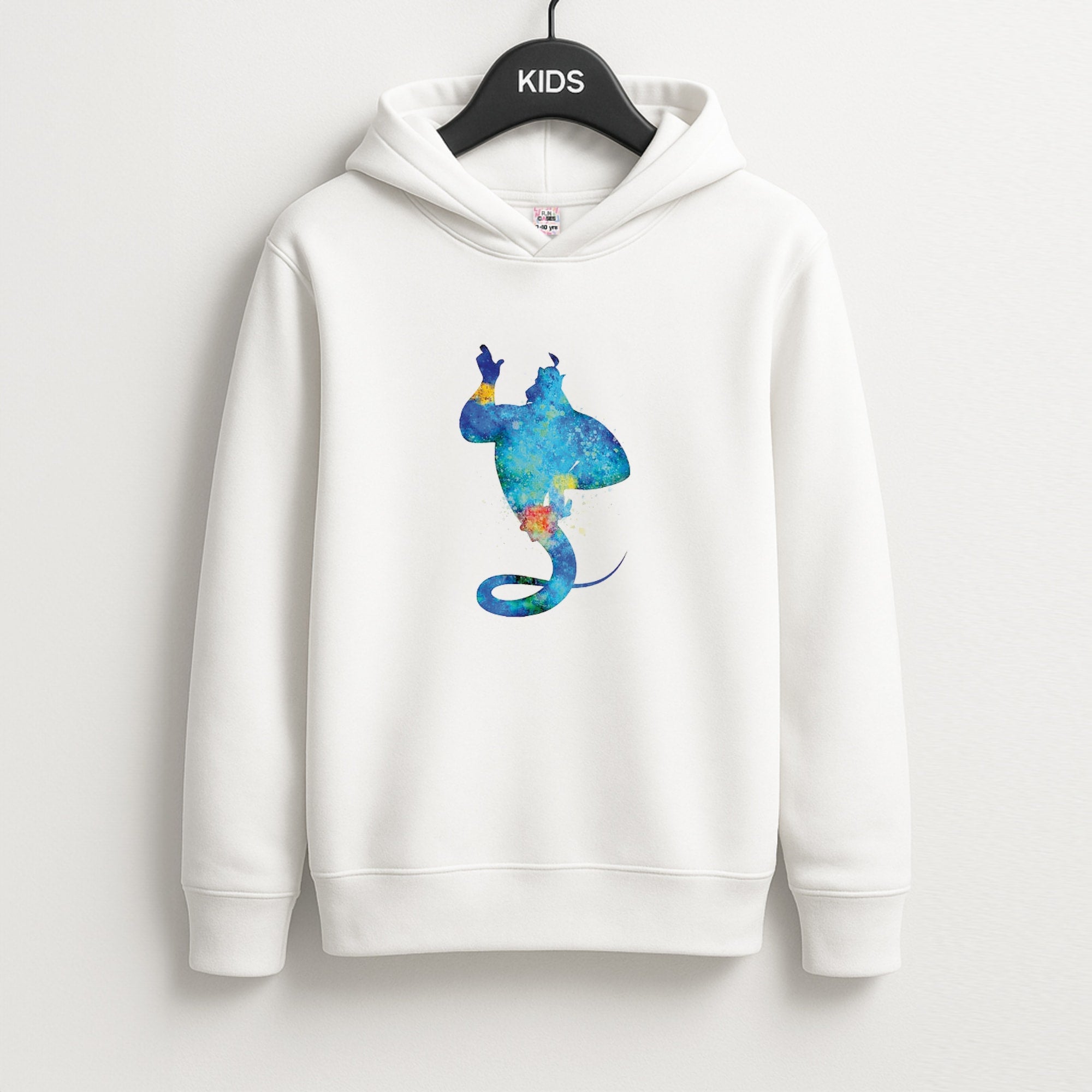 Watercolour Aladdin Fairytale Kids Hoodie