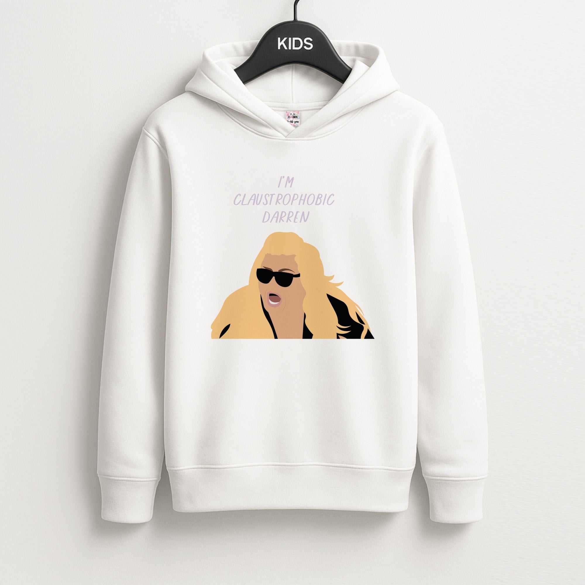 I'm Claustrophobic Darren - British Pop Culture Kids Hoodie