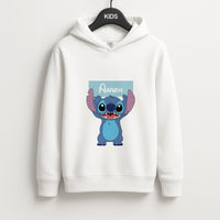 Standing Blue Alien - Personalised Disney Kids Hoodie