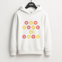 Sun, Sand And Sass Unisex Kids Hoodie