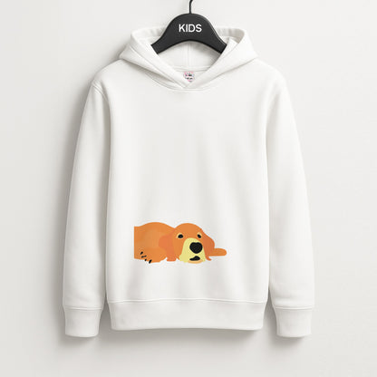 Laying and chilling - Dog Patterns Unisex Kids Hoodie