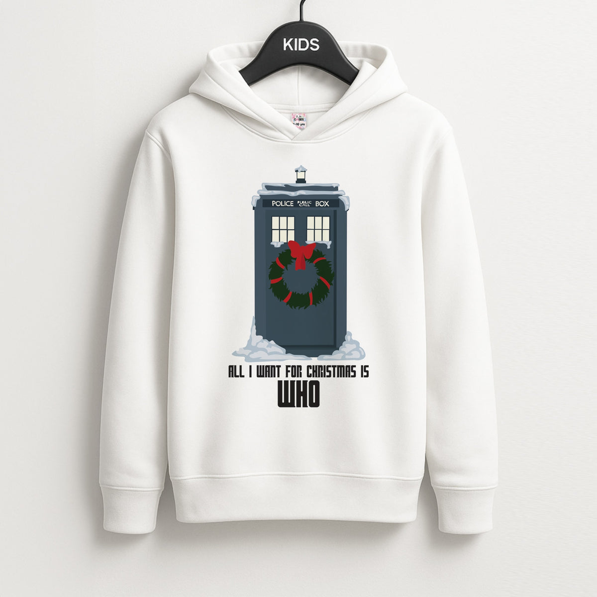 All I Want For Christmas Is Who - Doctor Who Kids Hoodie