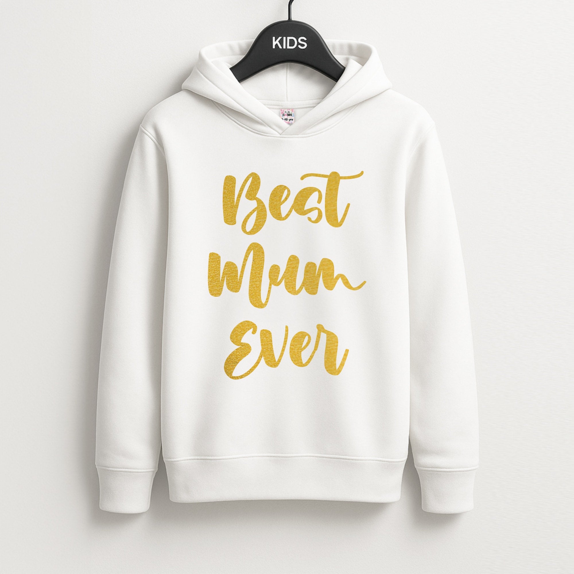 Golden Best Mum Ever Kids Hoodie