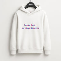 Leave Fast Or Stay Forever - Fender Kids Hoodie