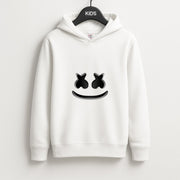 White Helmet DJ Helmet Kids Hoodie 1