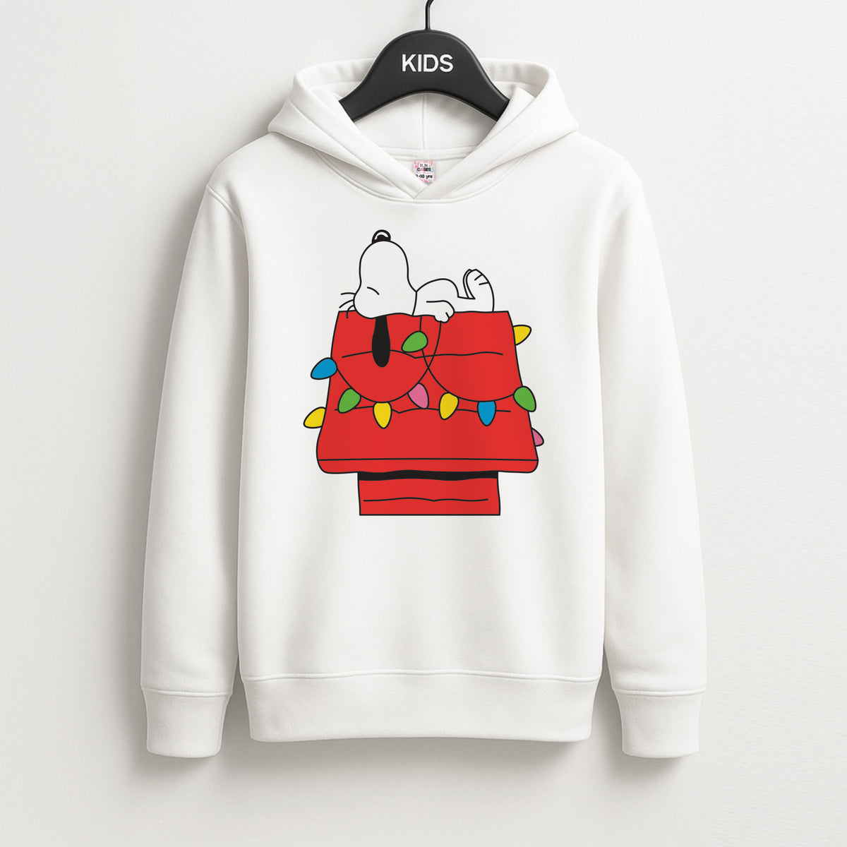 Cartoon Beagle Fairylights Kids Hoodie