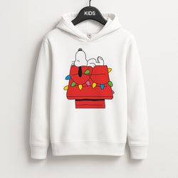 Cartoon Beagle Fairylights Kids Hoodie