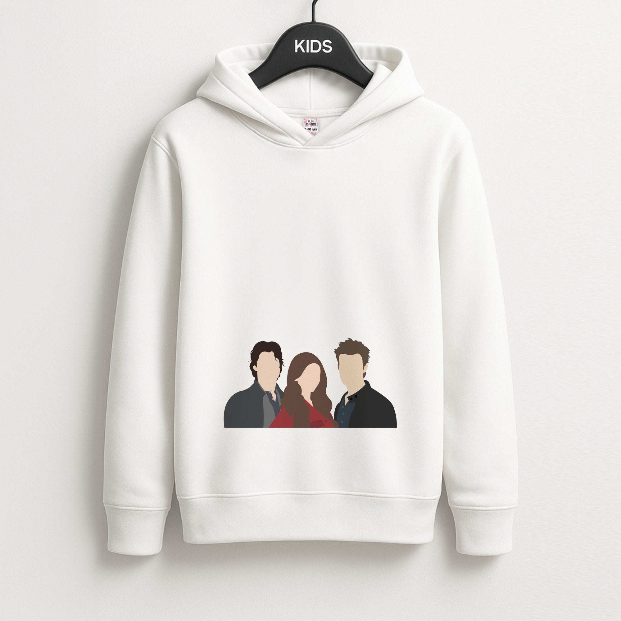 Elena, Damon And Stefan - VD Kids Hoodie