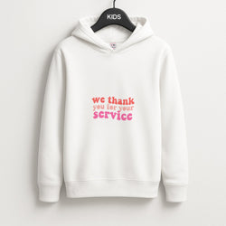 We Thank You For Your Service - Heart TV Unisex Kids Hoodie