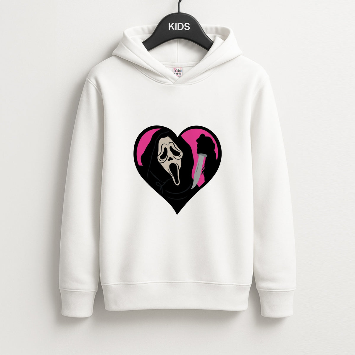 Heart face - Halloween Kids Hoodie