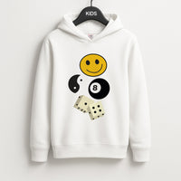 8 Ball Pattern - Skate Aesthetic  Kids Hoodie