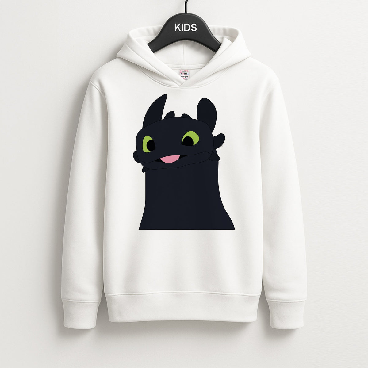Black Fury Dragon Kids Hoodie
