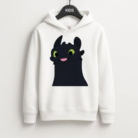Black Fury Dragon Kids Hoodie