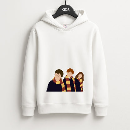Wizard Cartoons Unisex Kids Hoodie
