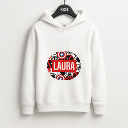 Collage - Personalised Superhero Comic Unisex Kids Hoodie