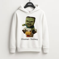 Chicken Jockey  Kids Hoodie
