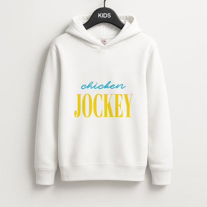 Chicken Jockey Blue Unisex Kids Hoodie