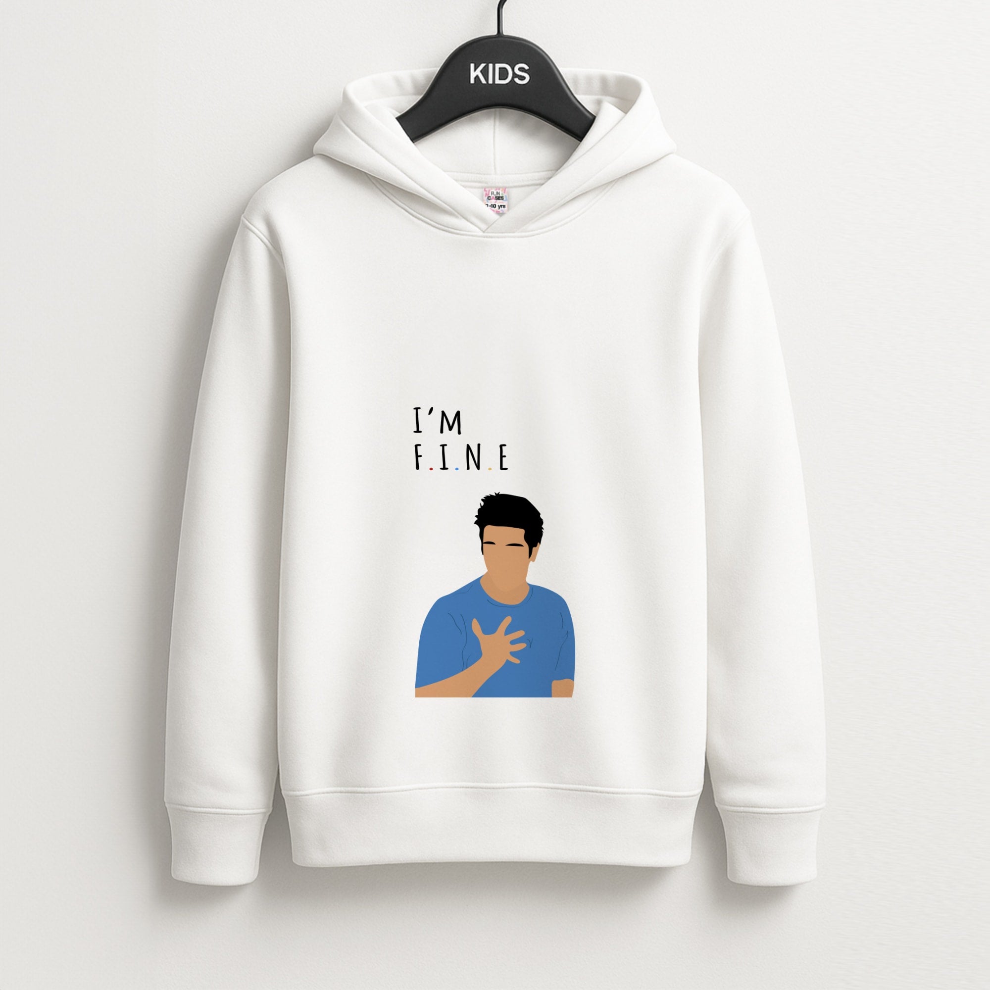 I'm Fine Unisex Kids Hoodie