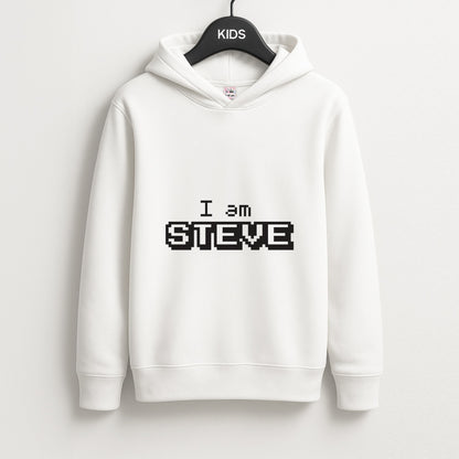 I Am Steve Unisex Kids Hoodie