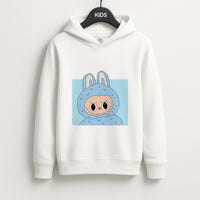 Cute Blue Notebook Monster Kids Hoodie