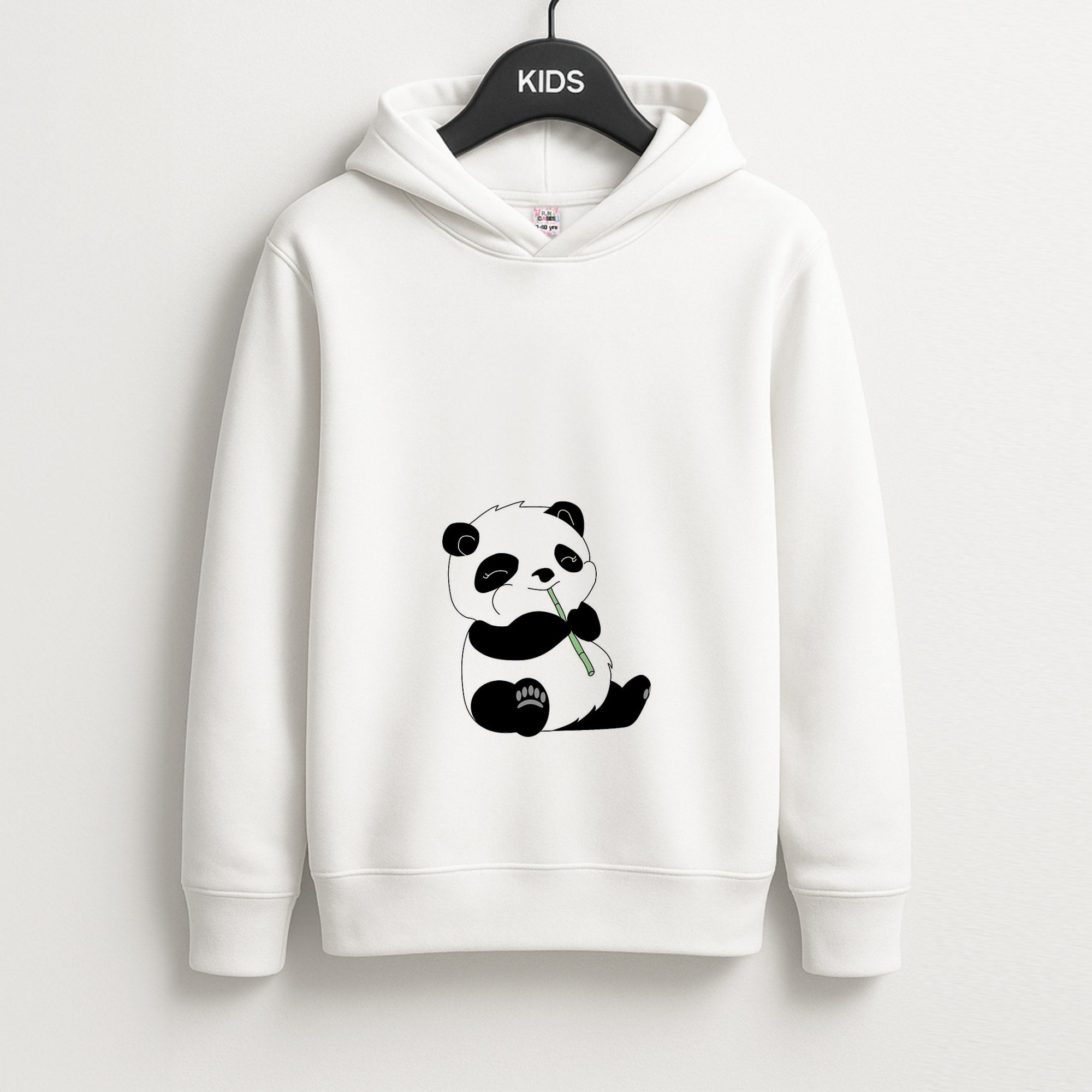 Vegan Panda Unisex Kids Hoodie