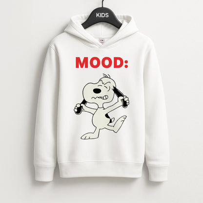 Mood Cartoon Beagle  Unisex Kids Hoodie