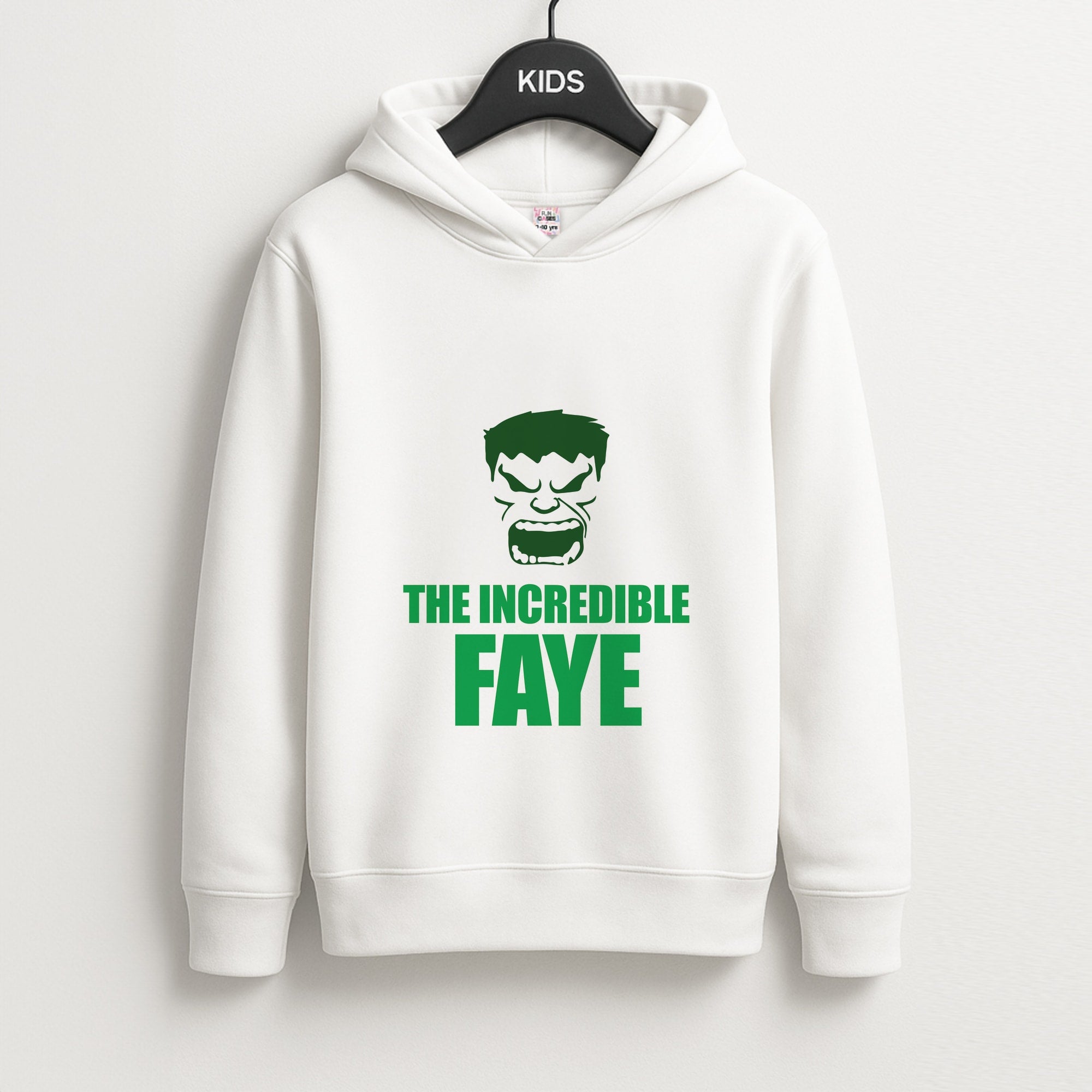 Hulk - Personalised Superhero Comic Unisex Kids Hoodie
