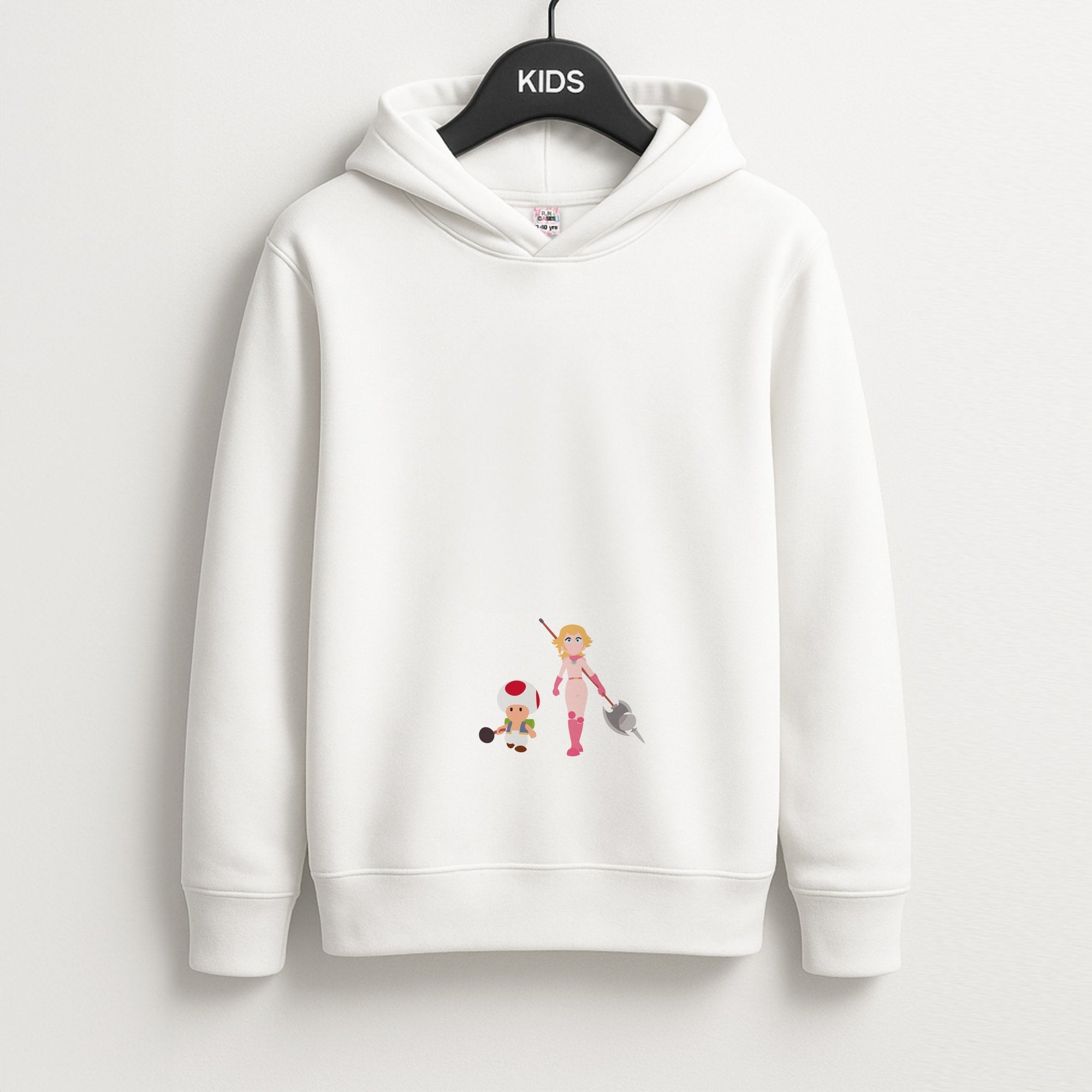 Toad And Peach Unisex Kids Hoodie
