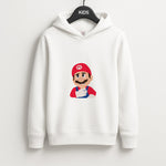 Worried Mario Unisex Kids Hoodie