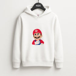 Worried Mario Unisex Kids Hoodie