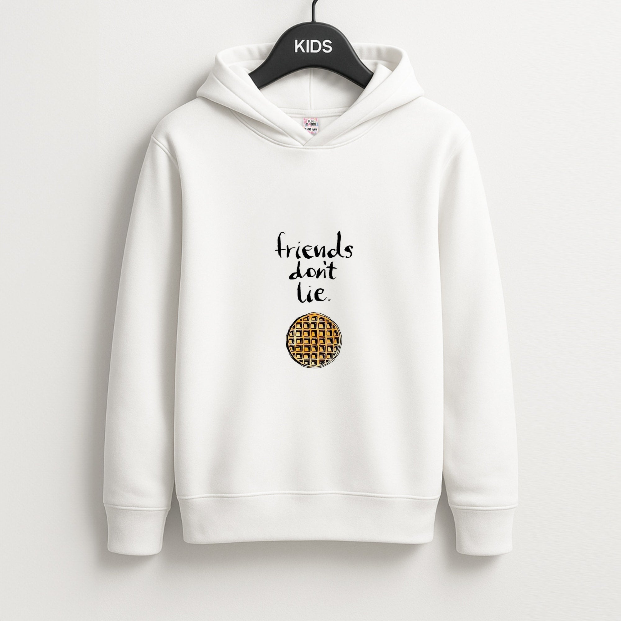 Friends Don't Lie Waffle Unisex Kids Hoodie
