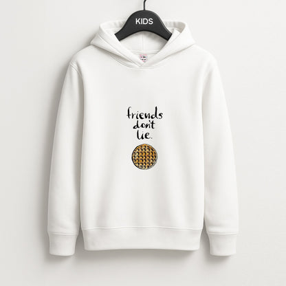 Friends Don't Lie Waffle Unisex Kids Hoodie