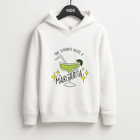 This Senorita Needs A Margarita - Funny Quotes Kids Hoodie