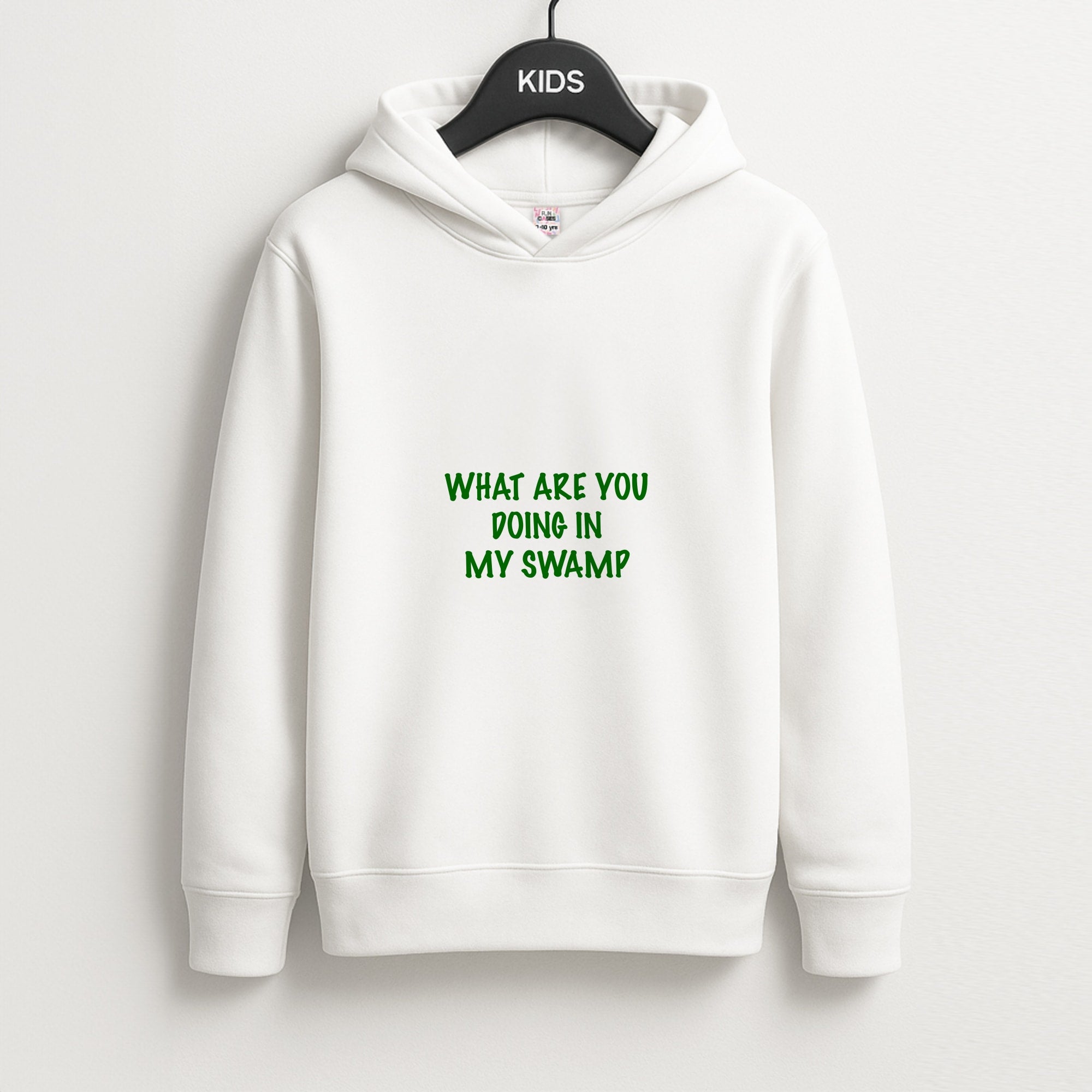 What Are You Doing In My Swamp - Green Ogre Kids Hoodie