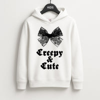 Creepy And Cute Coquette Kids Hoodie