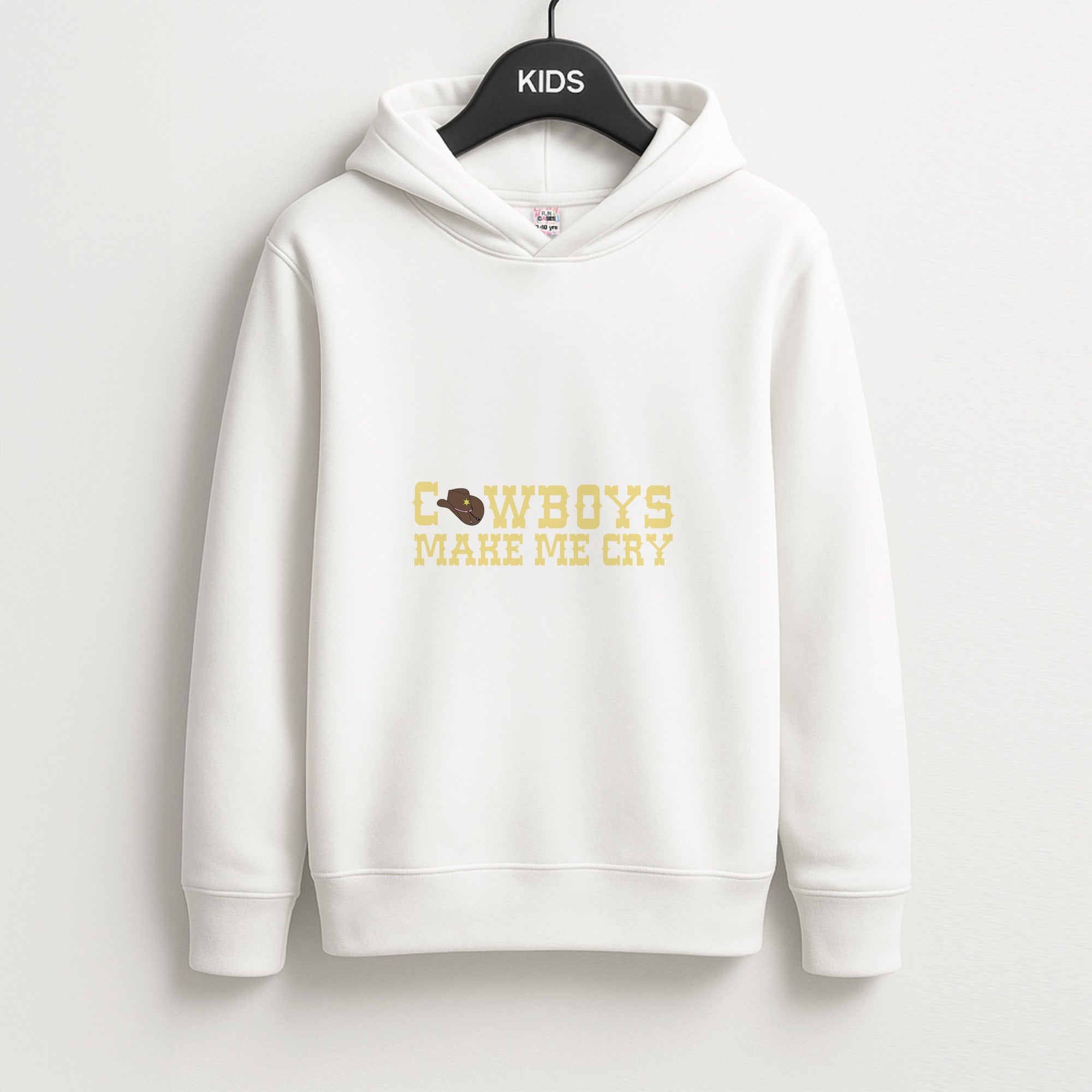 Cowboys Make Me Cry - Post Unisex Kids Hoodie