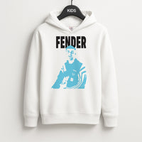 Fender Silhouette Blue Kids Hoodie