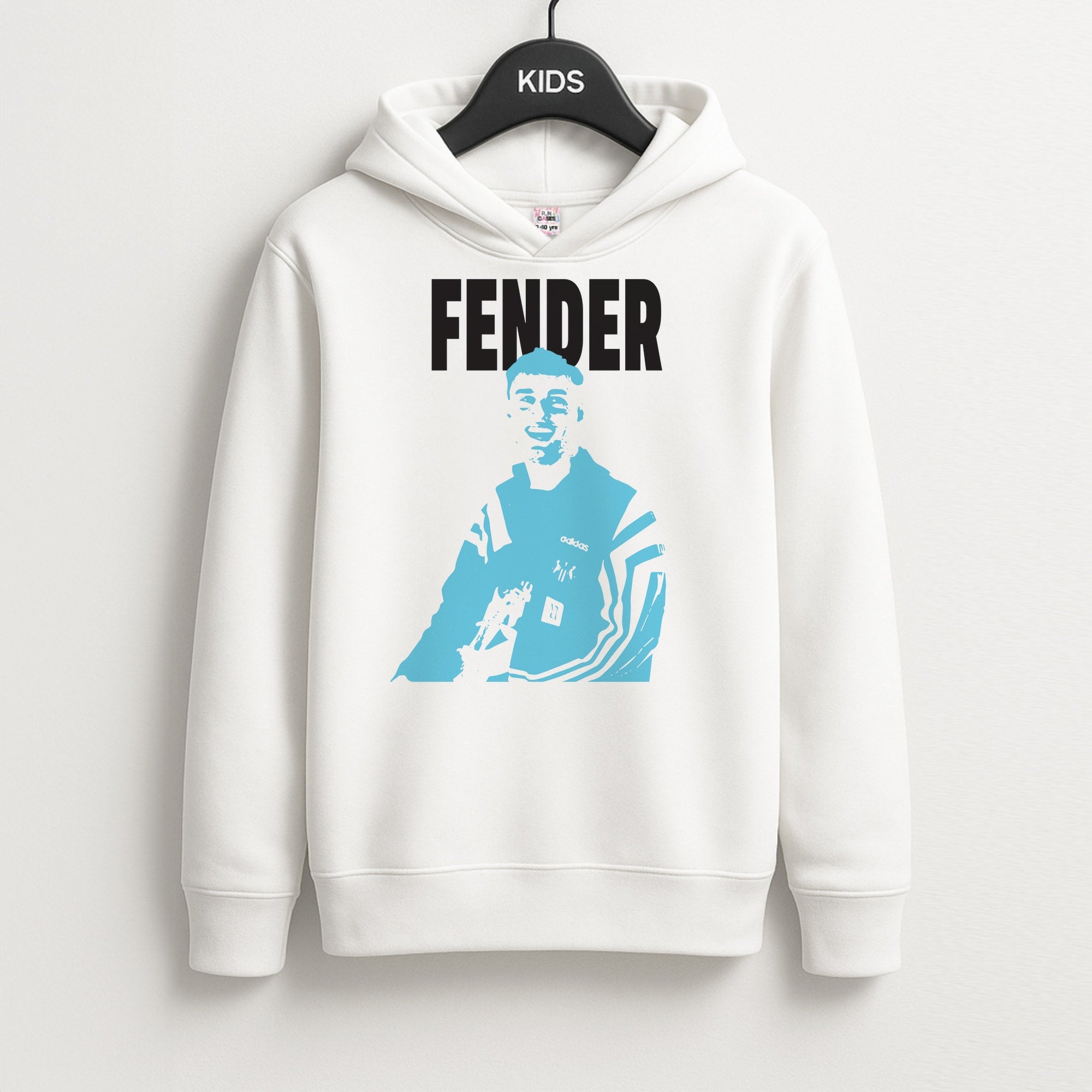 Fender Silhouette Blue Kids Hoodie