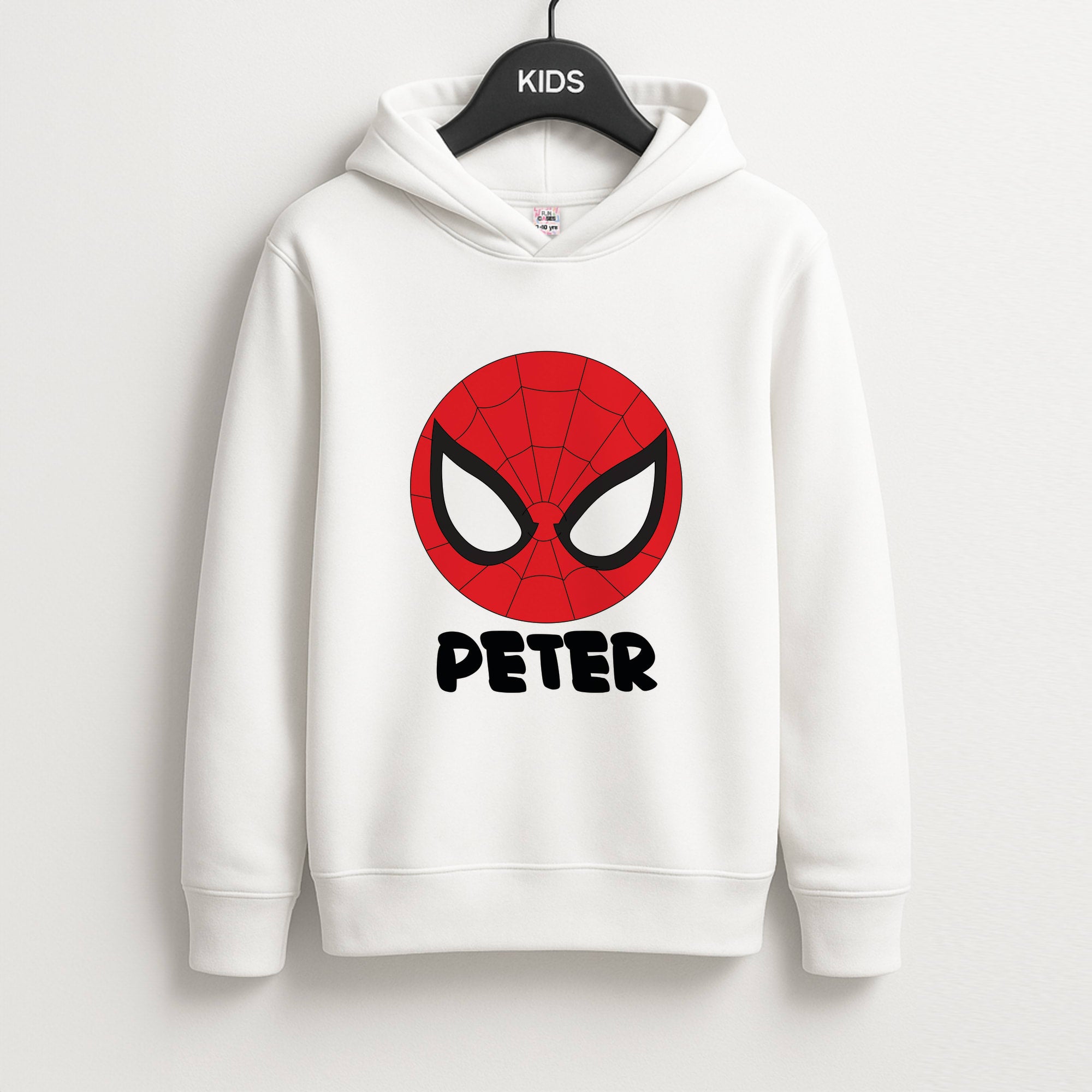 SpiderMan - Personalised Superhero Comic Unisex Kids Hoodie