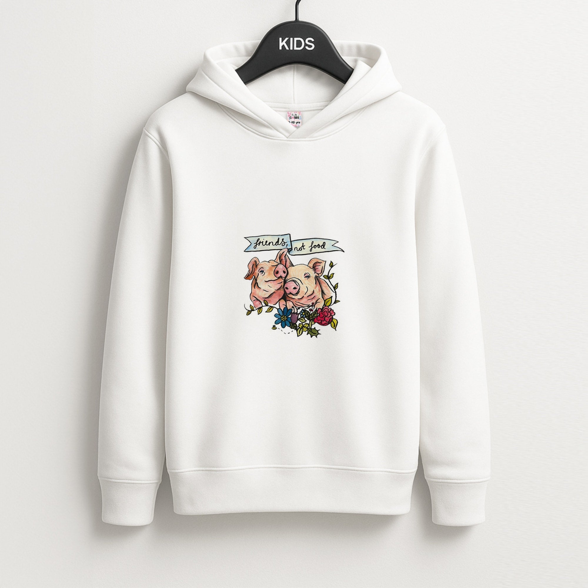 Friends Not Food - Vegan Unisex Kids Hoodie