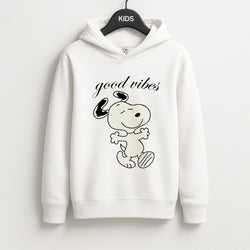 Good Vibes Cartoon Beagle Unisex Kids Hoodie