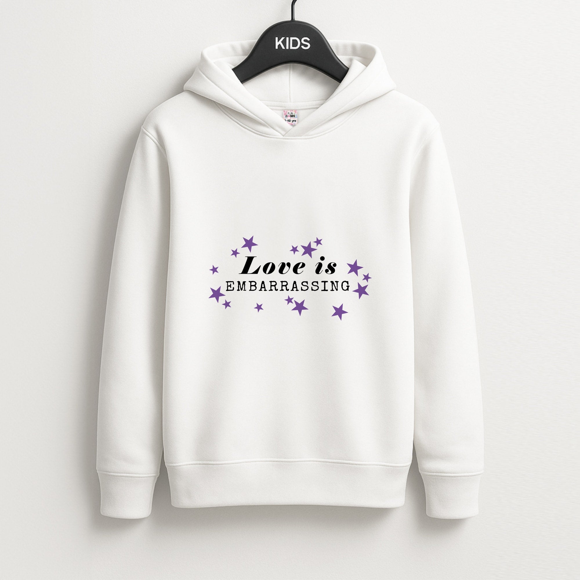 Love Is Embarrassing Note Unisex Kids Hoodie