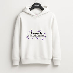 Love Is Embarrassing Note Unisex Kids Hoodie