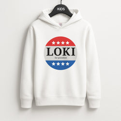 Loki For President Kids Hoodie