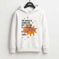The World Is Gonna End - Fender Kids Hoodie