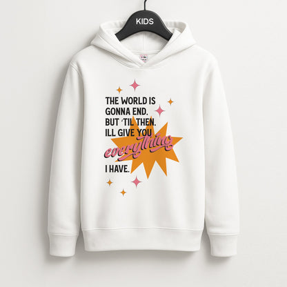 The World Is Gonna End - Fender Unisex Kids Hoodie