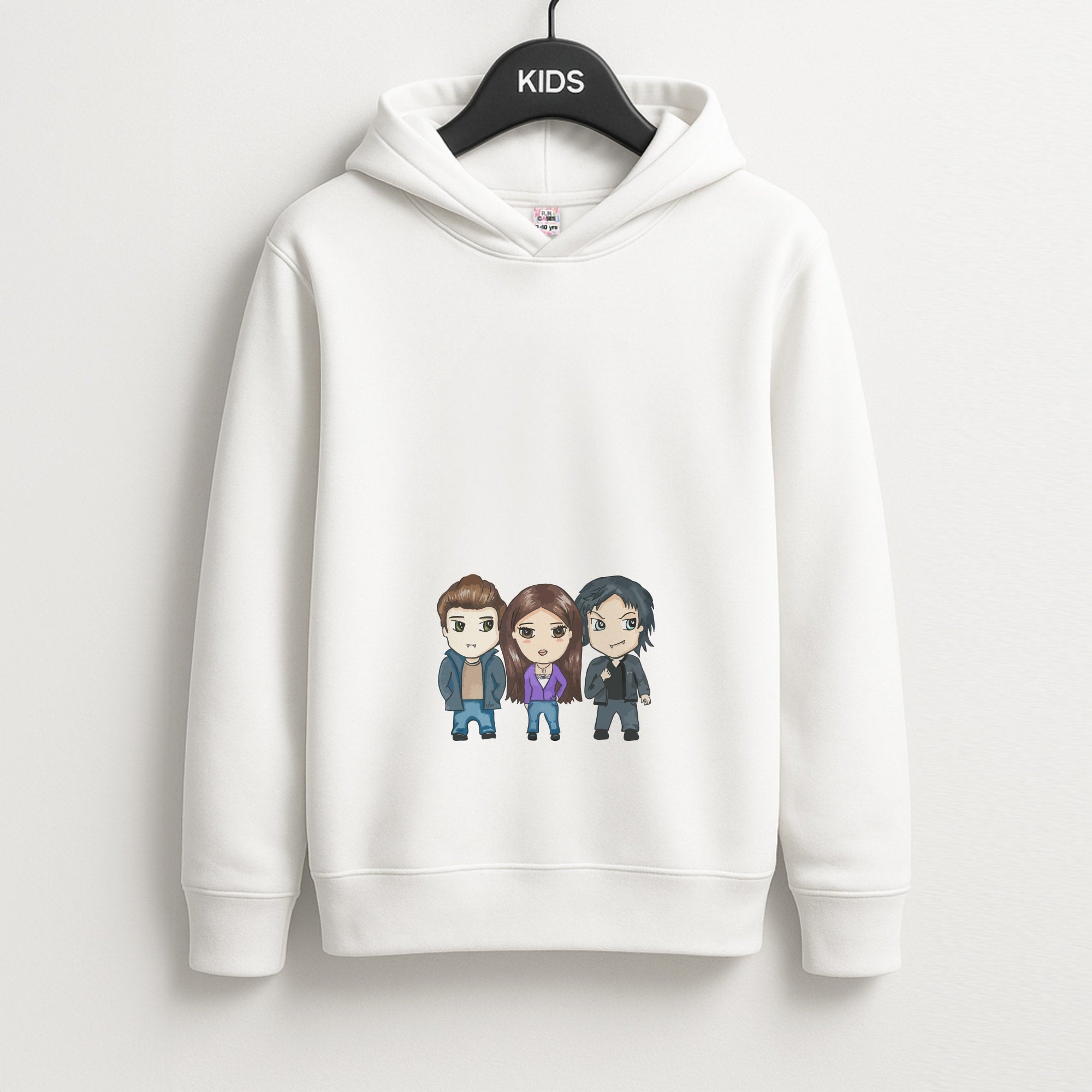VPD Cartoon Unisex Kids Hoodie