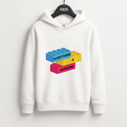 Everything Is Awesome Bricks Unisex Kids Hoodie