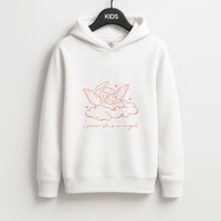 I Swear Shes An Angel - Clean Girl Aesthetic Kids Hoodie